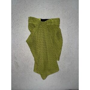 Balmain Draped Monogram Skirt Size 36 Worn Once Green‎ AUTHENTIC